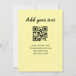 Convites código QR personalizado simples adicione o texto d