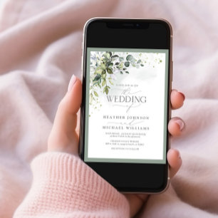 Convites Código QR Verde Botânico Moleração Fluvial