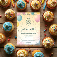 Coelhinho Adorável com Balão Personalizável Aniver