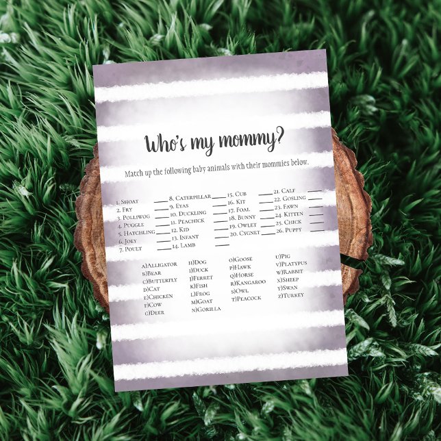 Convites Coelhinho Branco Roxo que é o jogo de Chá de frald (Criador carregado)