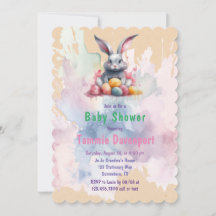 Coelhinho de Páscoa com Chá de fraldas de Ovos de 