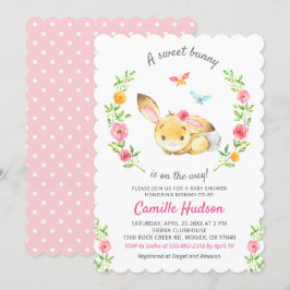 Convites Coelhinho Doce No Caminho Da Chá De Bebê