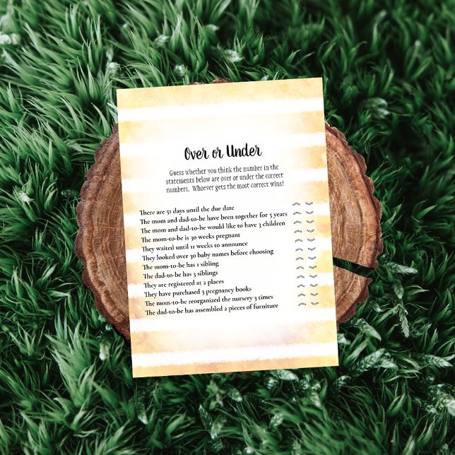 Convites Coelho Branco Amarelo Sobre o Jogo do Chá de frald (Criador carregado)