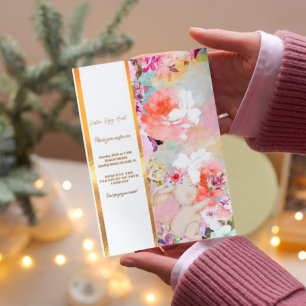 Convites Coelho Colorido Coelho Páscoa De Ovos Brunch Invi