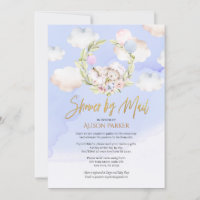 Coelho-da-floresta-branca Chá de fraldas do céu az