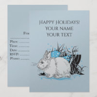 coelho de Natal branco