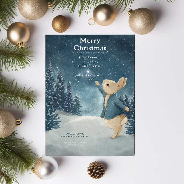 Convites Coelho Natal Peter Vintage (Criador carregado)