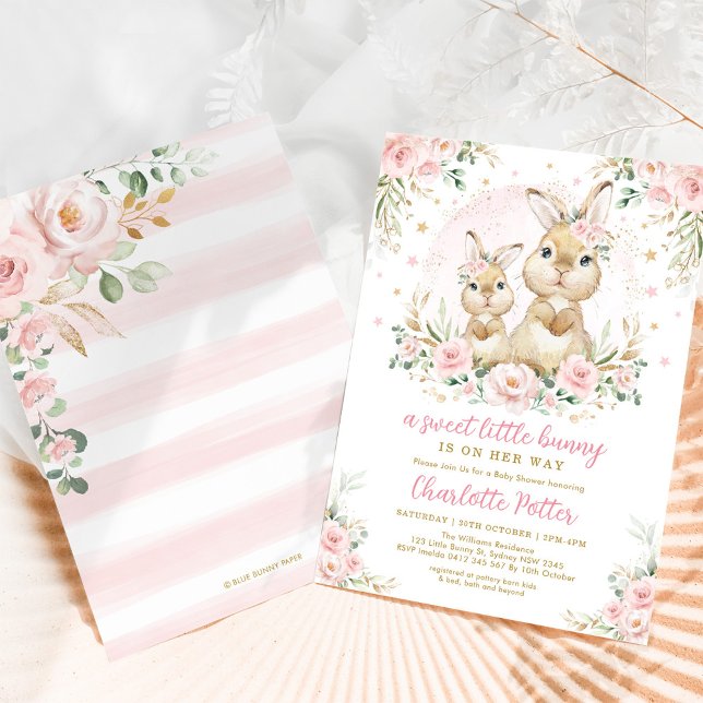 Convites Coelho Verde Bonito Coelho Páscoa Festa de anivers (Criador carregado)