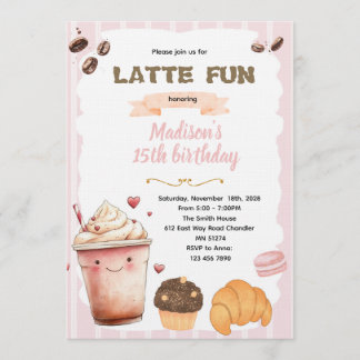 Convites Coffee and Treats Party Invitation