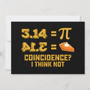 Convites Coincidência Eu Acho Que Não Pie Pi Day Math