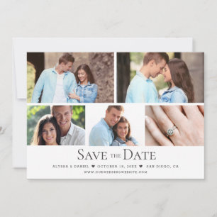 Convites Colagem Branca Moderna Colagem Branca Multicasamen