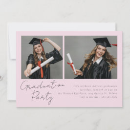 Convites Colagem de duas fotos, design moderno