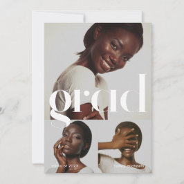 Convites Colagem de Fotografias da Cinza Azul festa de form