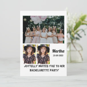 Convites Colagem de Fotografias personalizada da festa de s