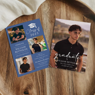 Convites Colagem de Fotos 4 de Festa de Formatura com Rótul