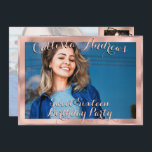 Convites Colagem de Fotos de Borda Dourada Girly Rosa Doce<br><div class="desc">Este suave e moderno convite de 16 anos de colagem fotográfica é perfeito para a moda e na moda. Ele apresenta uma colagem de fotos personalizável, giro, chic e glamourosa, com fotos em cinco fotos, com elegante tipografia cursiva preto-e-rosa rosa esboçada e bordada em folha de ouro rosa impressa falsa....</div>