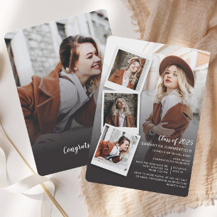 Convites Colagem de Fotos de Graduados Festa de Formatura 2