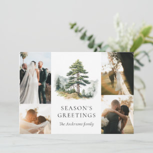 Convites Colagem de Fotos de Natal do Inglês do Esplendor