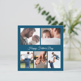 Convites Colagem de fotos do Dia de os pais 5 feliz