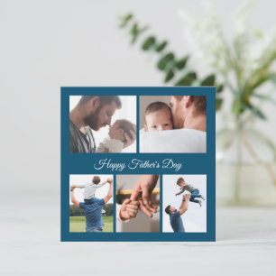 Convites Colagem de fotos do Dia de os pais 5 feliz