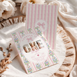 Convites Colagem de Fotos do primeiro aniversario Love Shac