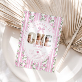 Convites Colagem de Fotos do primeiro aniversario Love Shac