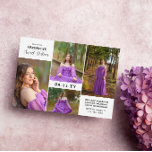 Convites Colagem de Fotos Mínima Moderna Doce Dezesseis<br><div class="desc">Moderno e minimalista Sweet 16 convite com uma colagem fotográfica de quatro fotos da bonito aniversariante. Adicione o texto do convite 16 Doce a um design de tipografia simples e limpo,  espaçado entre as fotos dos Doce 16 anos.</div>