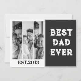 Convites Colagem de Fotos Personalizada Melhor Pai de Todos