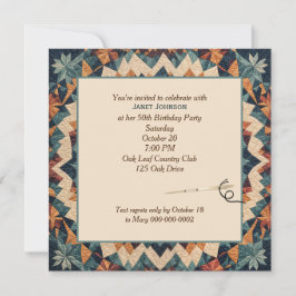 Convites Colcha Xadrez Mosaico Antigo Padrão