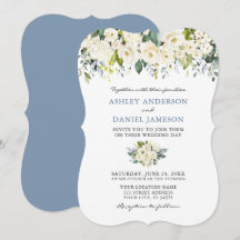Colchete de Casamento Azul com Duelo Floral de Águ