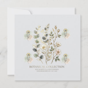 Convites Coleção Botânica Ethereal Gold & Sage
