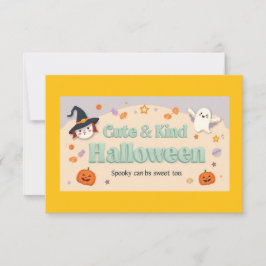 Convites 🧡 ✨ Coleção “Cute & Kind Halloween”