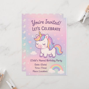 Convites Coleção de Aniversário Kawaii