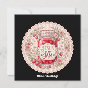 Convites Coleção de Arte Floral Vintage Strawberry Faith