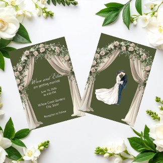 Convites Coleção de Casamento Elegância Boêmia