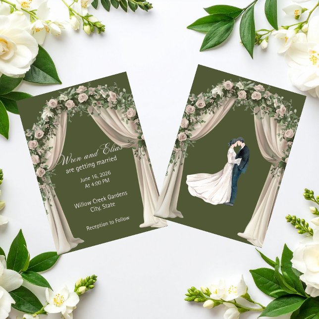 Convites Coleção de Casamento Elegância Boêmia (Bohemian Elegance Wedding Invitation)