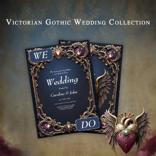 Convites Coleção de Casamento Gótico Vitoriano
