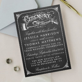 Convites Coleção de Casamentos de Chalkboard do Casamento V