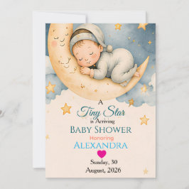 Convites Coleção de Chá de Bebê Tiny Star está Chegando