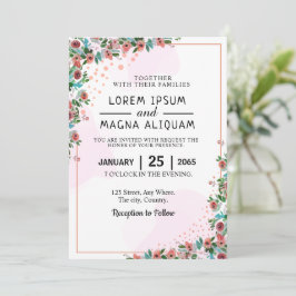 Convites coleção de design de cartas de casamento bonito