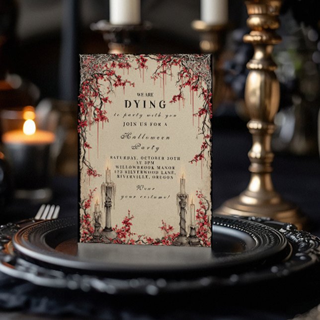 Convites Coleção de Halloween à Vela Assombrada (Criador carregado)