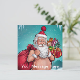 Convites Coleção de Natal Engraçado Papais noeis Sujos