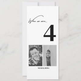 Convites Coleção de Números de Mesa de Casamento – Elegante