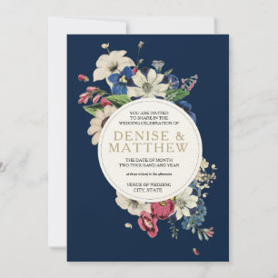 Convites Coleção Eterna em Azul Noite Polar 