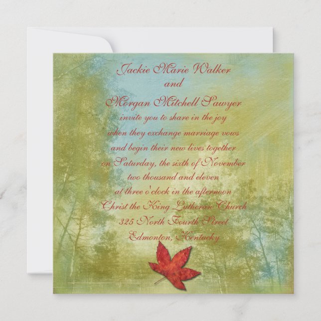 Convites Coleção Fall Fantasy (Frente)