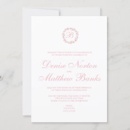 Convites Coleção Magnolia no Flor de Amêndoa em White Inv