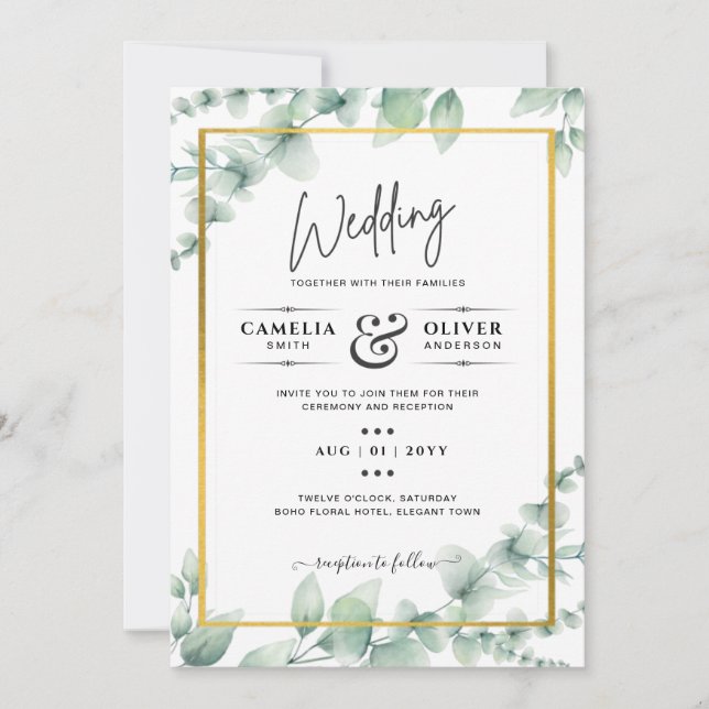 Convites coleções de casamento do perfil zazzle qr scanner  (Frente)