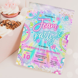 Convites Coletor de Festa de aniversário de espuma Coluna C