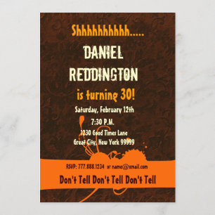 Convites Coletor de pintura de aniversário de 30 anos SURPR