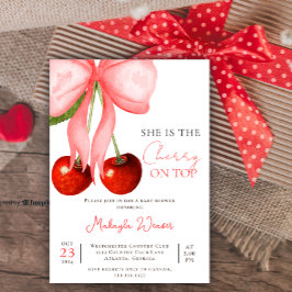 Convites Colette Cherry no Top Baby Girl Invent